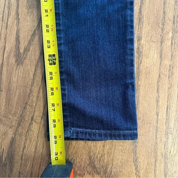 Paige Skyline Skinny Jeans Medium Dark Wash Blue Denim Size 29 Casual - Picture 4 of 12